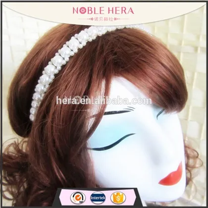 Beautiful pearls headband bridal hair headband HZ-5