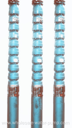 Water submersible pump with clear water