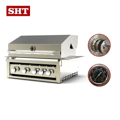 New Arrival Kitchen Infrared Burners Outdoor Garden Build in BBQ Gas Grill