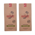 Biodegradable Flat Bottom Paper Coffee Packaging Bag