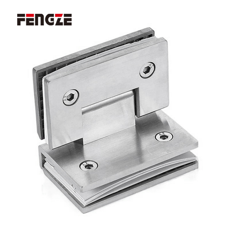 Bisagra de ducha de cierre suave de vidrio a vidrio de 90 mm