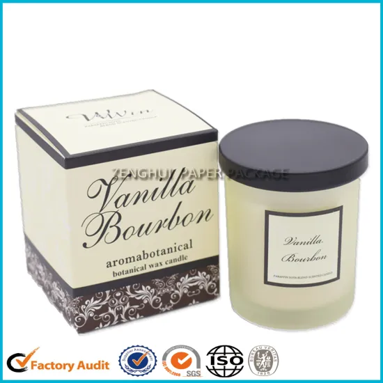 Custom Cardboard Foldable Candle Boxes Packaing