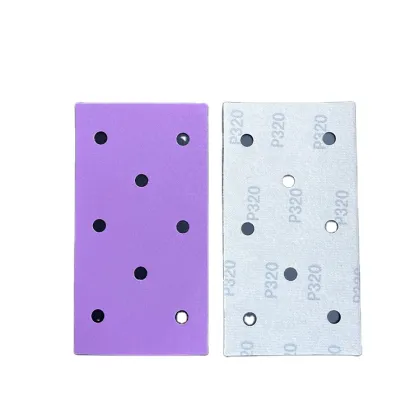 Square Sandpaper Grit Flocking Sandpaper Special Shaped Disc