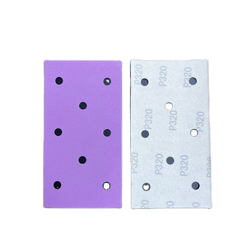 Self Adhesive Sand Paper Roll Purple Sanding Disc Aluminum Oxide Sandpaper For Automobile Factory