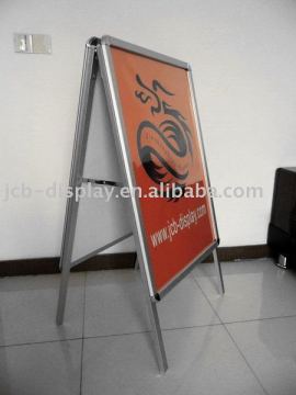 aluminum silver pavement sign poster board