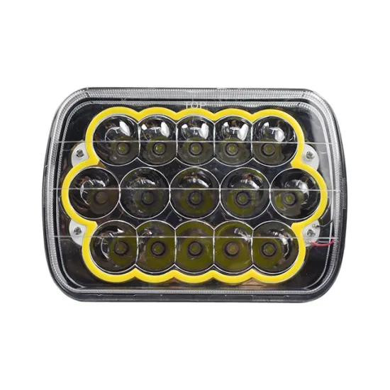 45W 7 Inch LED Work Light - Square Stop Light Yellow for Trucks and Offroad Vehicles