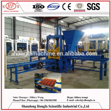 QT3-20 color paver brick making machine/hollow brick making machine/interlocking brick making machine