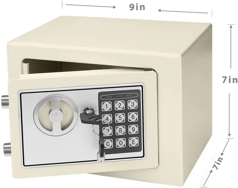 Safe with Keypad for House Pistol Cash Jewelry Important Documents