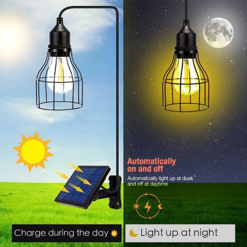 Solar Power Chandelier Lamp Outdoor Garden