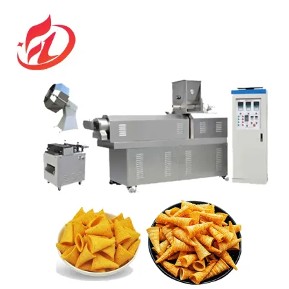 Frying Corn Snacks Production Line: Doritos Chips and Pellet Making Machine