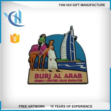 Cheap custom souvenir 3d soft pvc fridge magnets