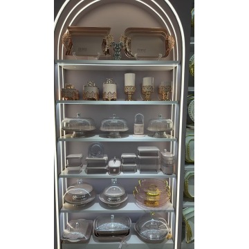 Stylish Handled Decorative Plastic Storage Tray for Food