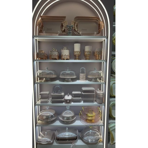 Stylish Handled Decorative Plastic Storage Tray for Food