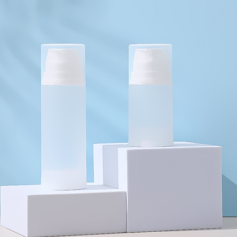 Frosted Lotion Pump Dispenser Plastic Airless Pump Bottles