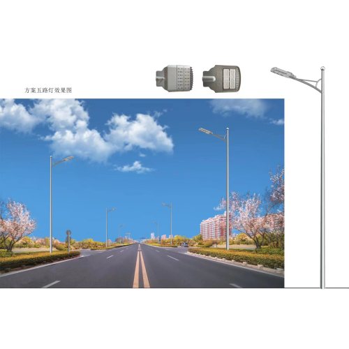 Polygonal Round Octagonal light pole steel pole