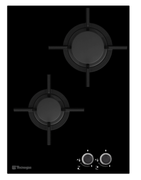 Black Ceramic 2 Burner Hobs