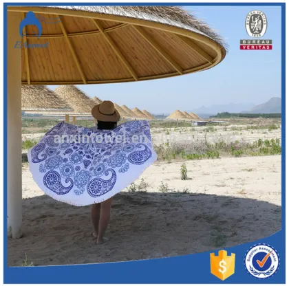 Custom Made Large Round Beach Towels Wholesale ,Beach Towels And Beach Blankets