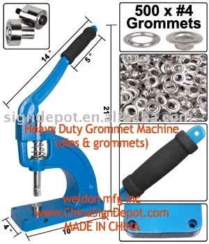 WELDON manual eyelet machine for PVC fabric curtain