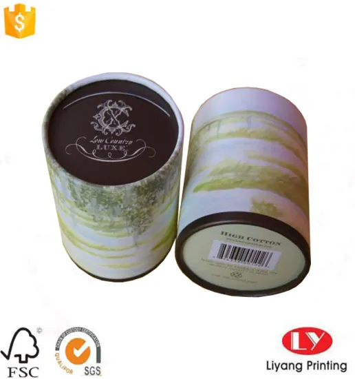 Round Cardboard Tube Tea Packaging Gift Box