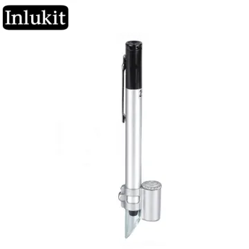 50X LED Pen Style Microscope Magnifying Glass: Portable Observation Tool