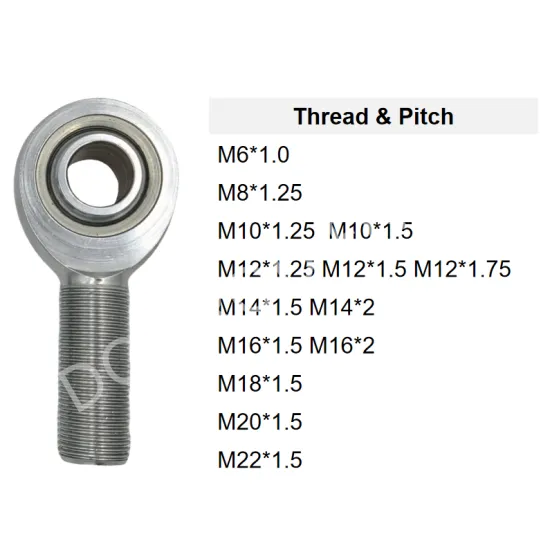 Chromoly M18*1.5 Uniball M16 Metric Rod End Bearings M14 Heim Joints Aluminum Rod Ends
