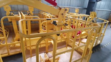 360 rotatore gru gondola 1,2 m 1,5 m piattaforma sospesa gru rotante culla