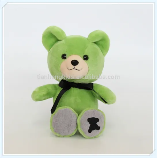 Handmade Plush Shadow Bear 25cm - Yellow Green