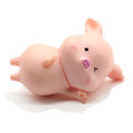 6 sztuk / zestaw żywica różne style Cartoon Pig Charms Kawaii Piggy Ornament rzemiosło dla bajkowego ogrodu dekoracja biurowa akcesoria do majsterkowania