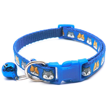 Cute Carton Cat Pet Collar with Print for Dogs