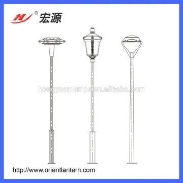 HDG garden lamp top post pole