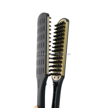 Straightening Hair Brush Hair straightener brush double-sided Manufactory