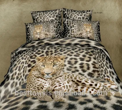 Good quality cotton 3d printed lion king bedding set