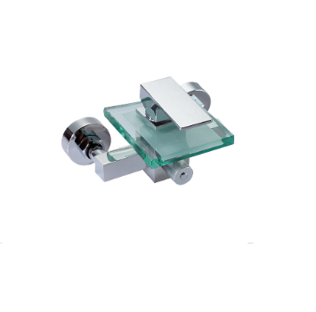 Wenzhou Feenice Bathroom Fixtures Waterfall Glass Shower Faucet