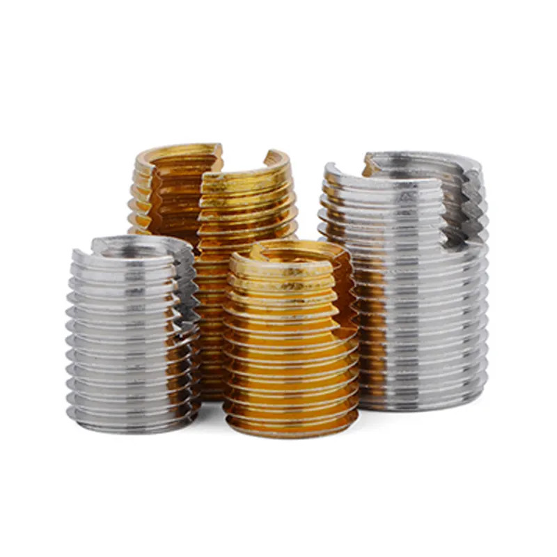 M2 M2.5 M3 M4 M5 M6 M8 M10 Stainless Steel 302 Type Slotted Self Tapping Thread Insert