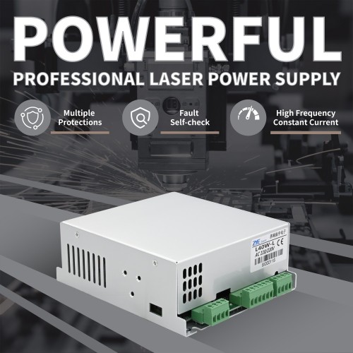 Alimentation laser 40 W longue durée de vie pour gravure et découpe