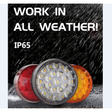 12V ọkọ ayọkẹlẹ LED Ọpọlọ-iṣẹ Trailer Light Ina Imọlẹ Trailer Power Power / Duro / Imọlẹ itọkasi gidi fun alupupu