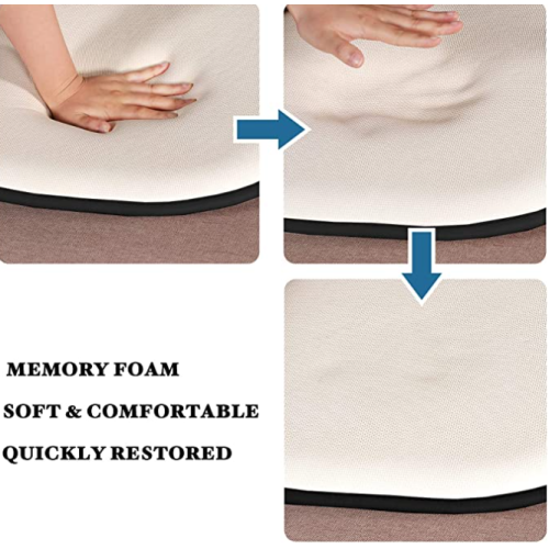 Comfort Memory Foam Chair Seat Cushion, Black
