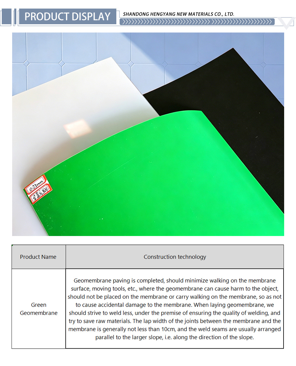 Green Geomembrane 21-X
