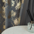 Dandelion Patroon Drapability Bronze Velvet Fabric