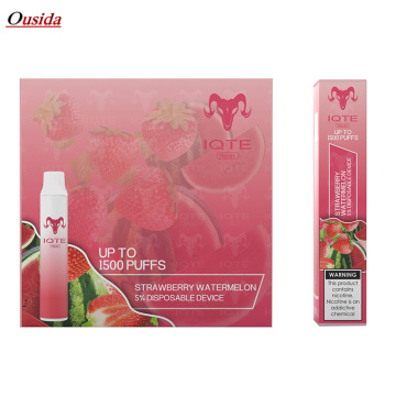 IQTE Heart 1500 Strawberry Banana Disposable Vape