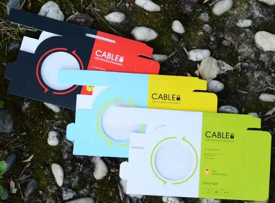 USB Data Cable Packing Box With Transparent Window