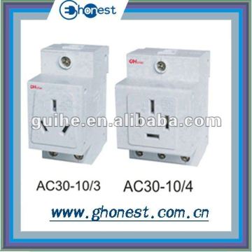 AC30 Modular din rail socket, electrical socket, electrical socket