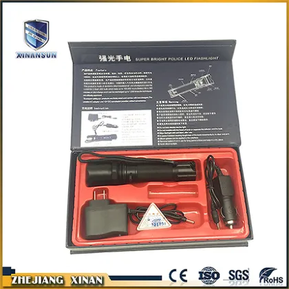 usb rechargeable waterproof traffic flashlight