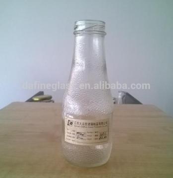 290ml engraving milk and beverage glass bottle wholesale