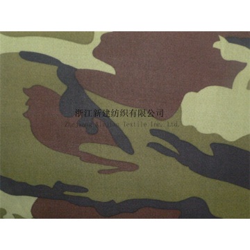 Tissu composite de camouflage en polyester à tricoter élastique