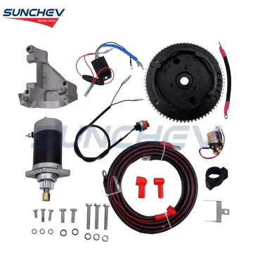 SUNCHEV Electric Starter Kit For Yamaha 9.9hp(4 Stroke)