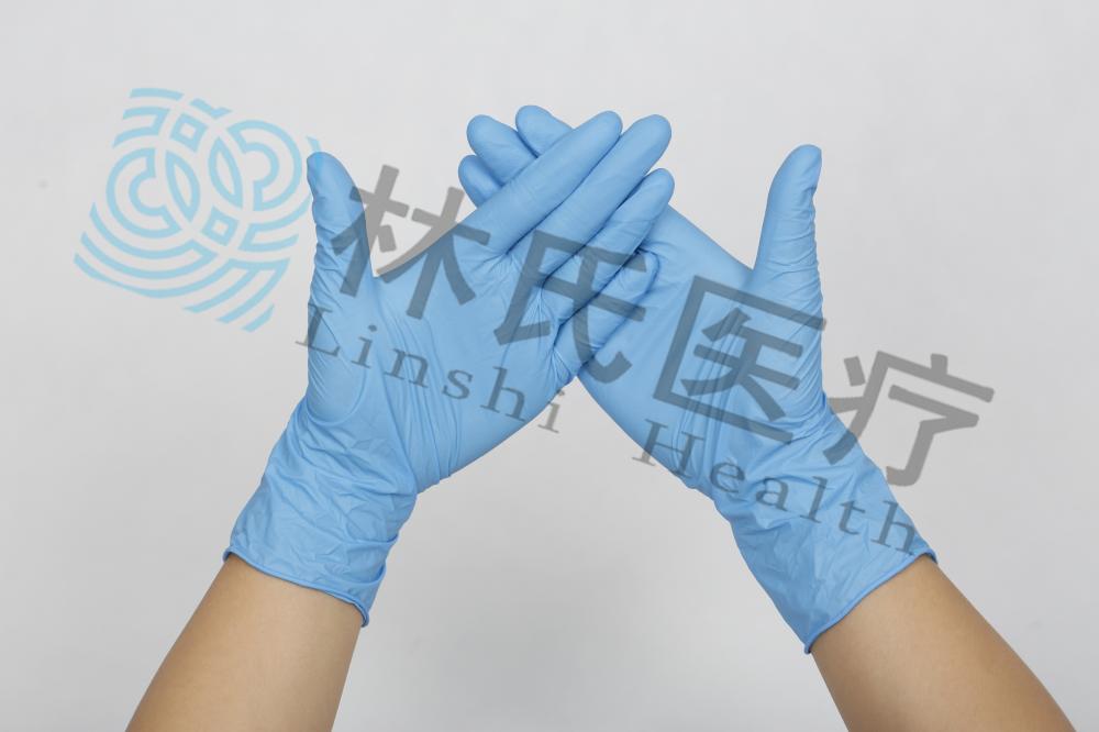 High quality Blue Disposable Nitrile gloves Powder free