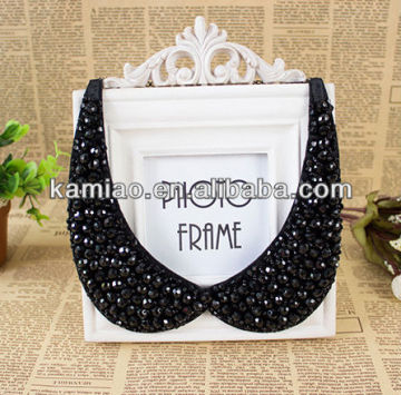 fashion jewelry rhinestone pearl false collar bib necklace