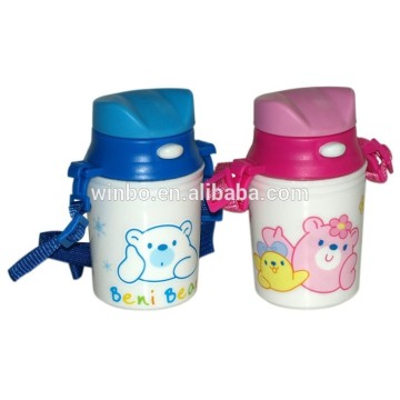 Back to school popular small size pop up bottle with PP material
