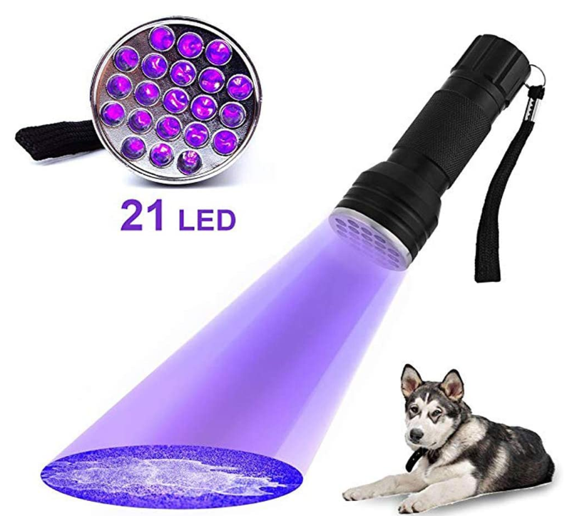 Pet Stains Odors detector UV Flashlight